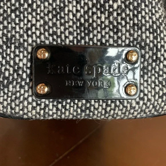 Kate Spade Kenny tweed satchel/shoulder bag EUC
